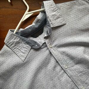 Buckle Gray Button-Up Shirt